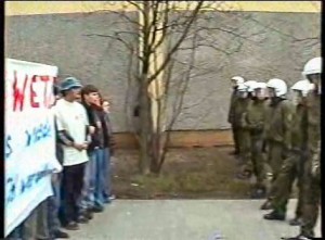 Demonstration in Schwedt