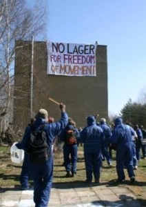 Transparent »No Lager - for freedom of movement«