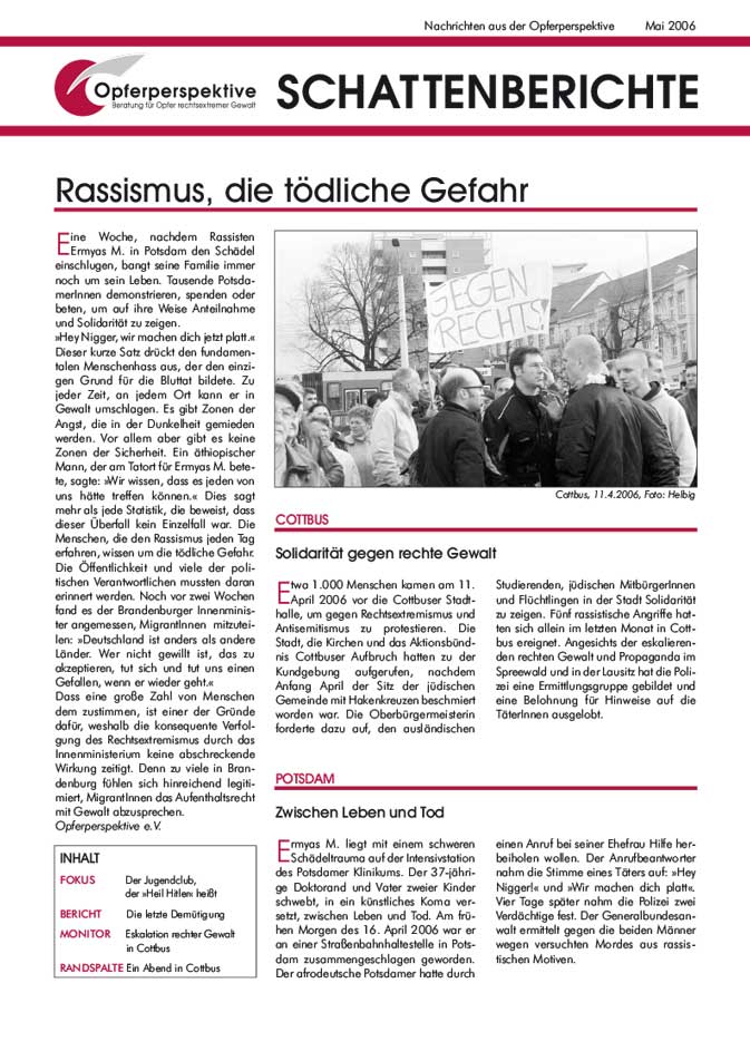 Schattenberichte 06 – Mai 2006