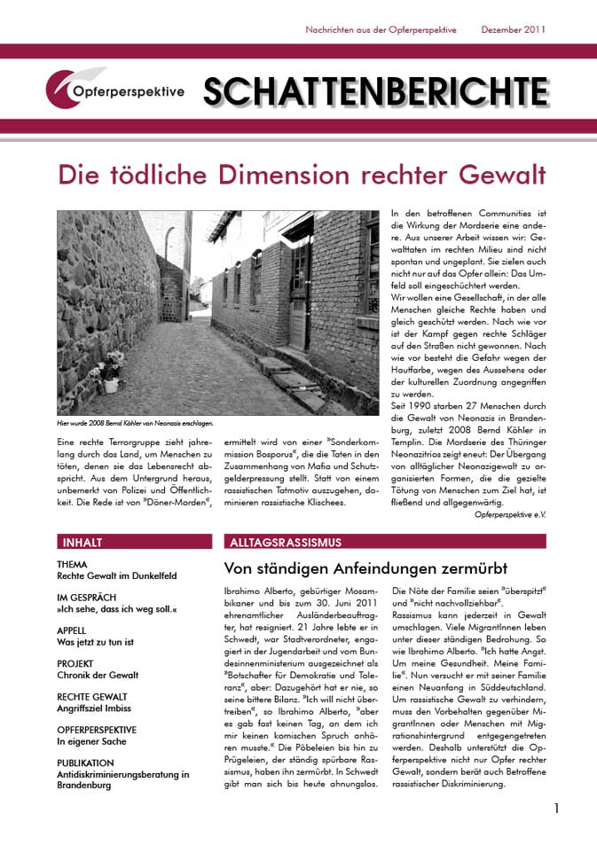 Schattenberichte 10 – Aug 2009