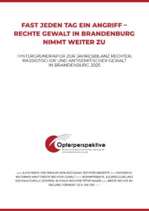 Titelseite des Hintergrundpapiers zur Jahresstatistik 2025