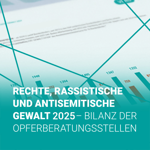 Schmuckbild - Cover der Jahresbilanz rechte Gewalt des VBRG 2025